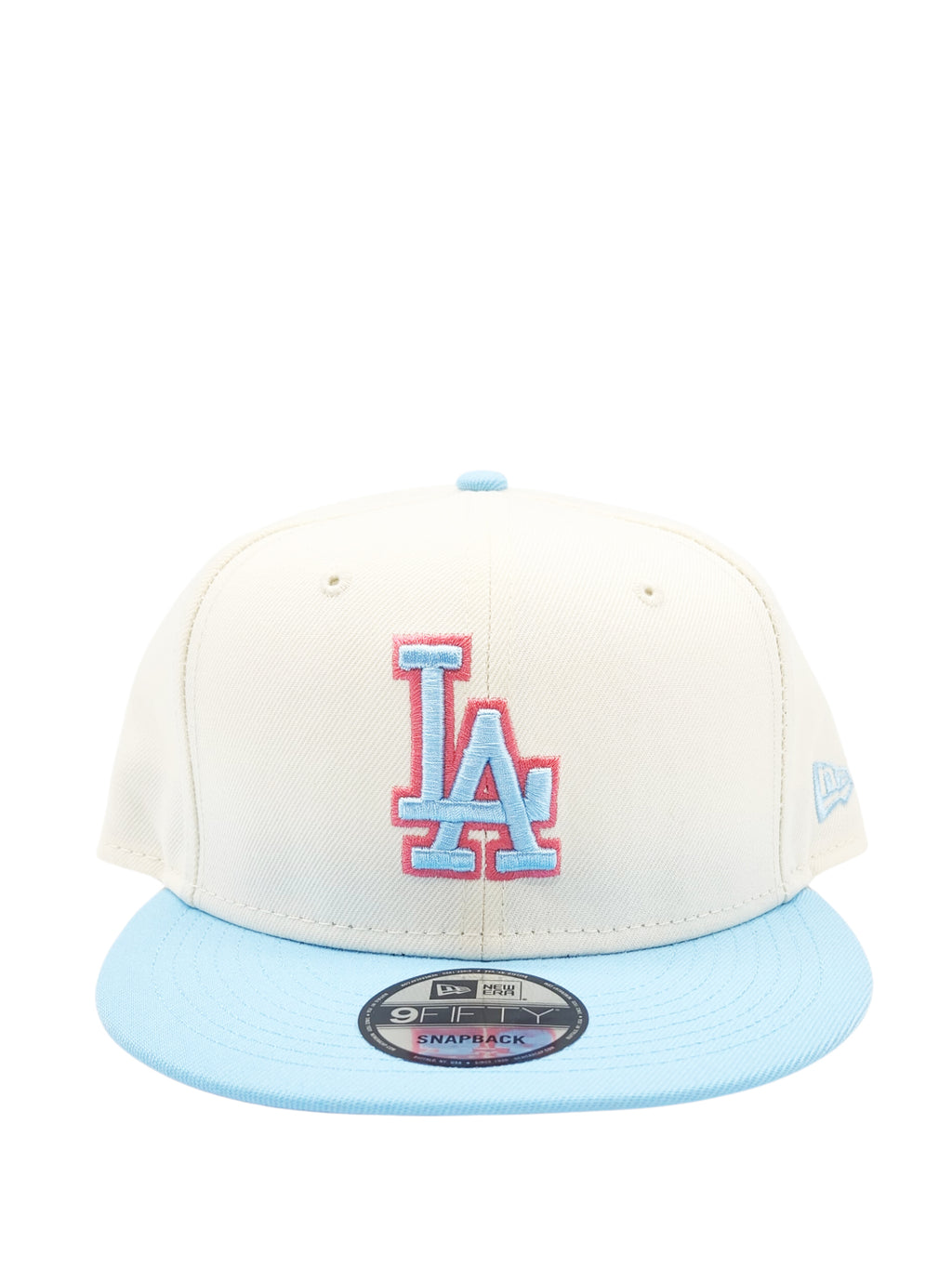 NEW ERA 9FIFTY LOS ANGELES DODGERS OFFWHITE/SKYBLUE SNAPBACK HAT