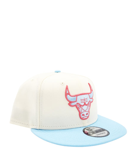 NEW ERA 9FIFTY NEW ERA CHICAGO BULLS OFF-WHITE/SKYBLUE SNAPBACK