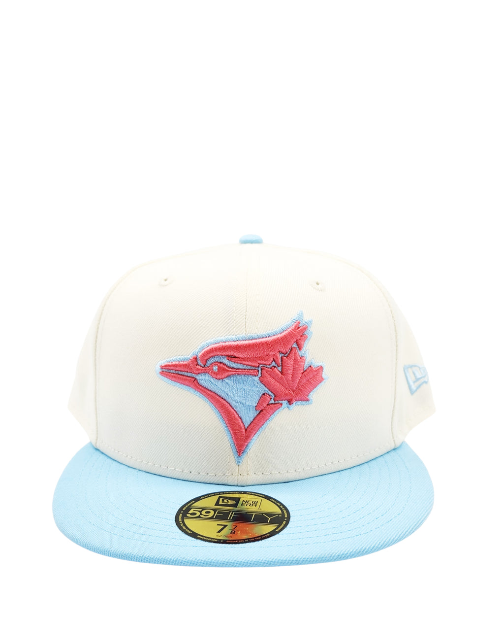 NEW ERA 59FIFTY TORONTO BLUE JAYS OFF-WHITE/SKYBLUE FITTED HAT