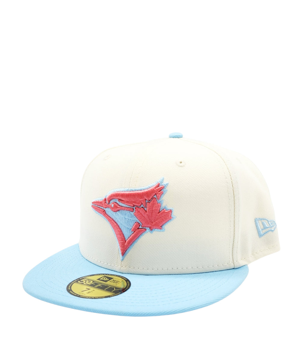 NEW ERA 59FIFTY TORONTO BLUE JAYS OFF-WHITE/SKYBLUE FITTED HAT