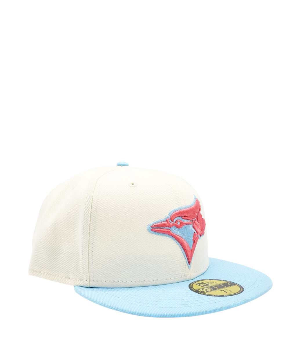 NEW ERA 59FIFTY TORONTO BLUE JAYS OFF-WHITE/SKYBLUE FITTED HAT