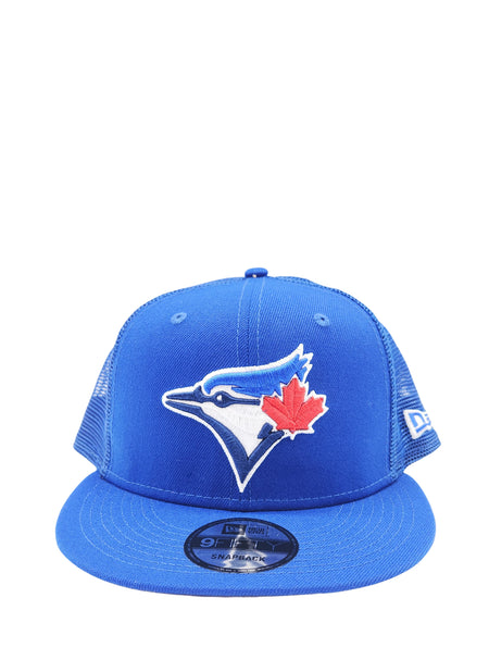 NEW ERA 9FIFTY TORONTO BLUE JAYS ROYAL BLUE TRUCKER HAT