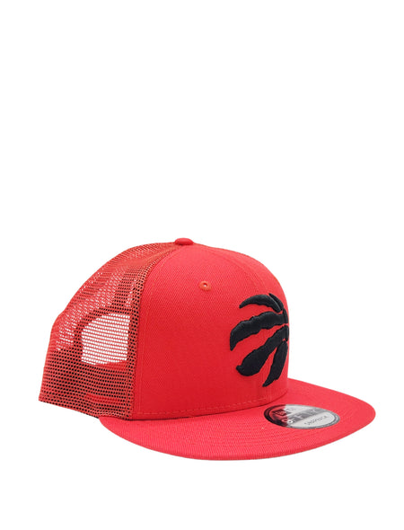 NEW ERA 9FIFTY TORONTO RAPTORS RED TRUCKER HAT