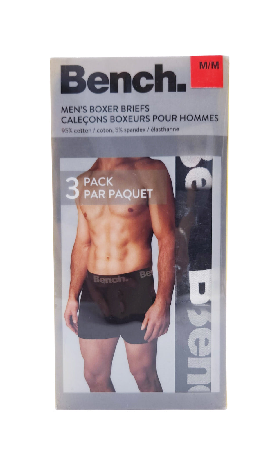 BENCH MEN'S BOXER BRIEFS ( PACK OF 3)