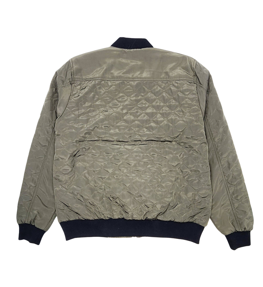 CITY OF DREAMS DIAMOND CUT BOMBER JACKET (OLIVE)