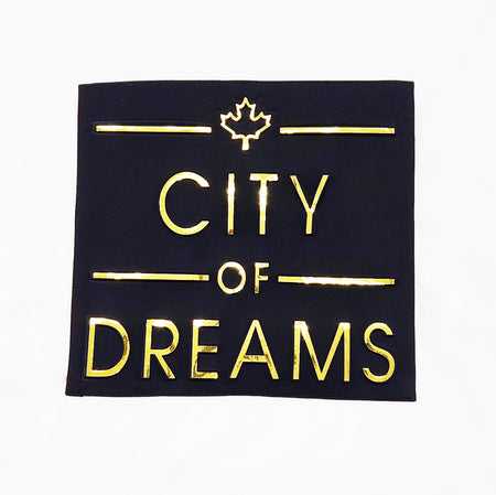 CITY OF DREAMS FOIL PRINT LONG SLEEVES T-SHIRT