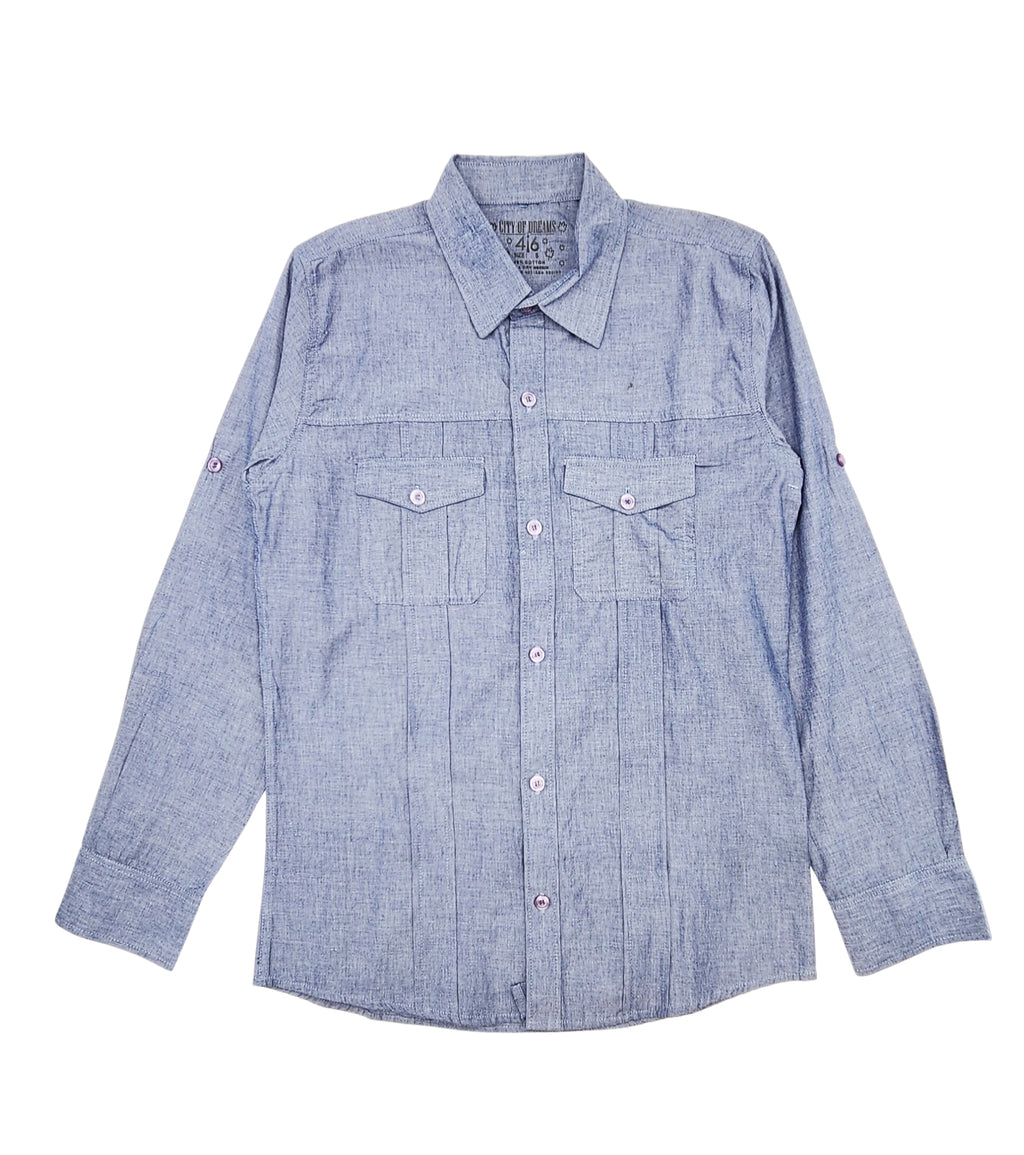 CITY OF DREAMS DENIM LONG SLEEVES SHIRT