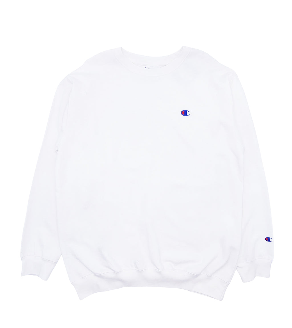 CHAMPION CORE LOGO WHITE CREWNECK (BIG&TALL)