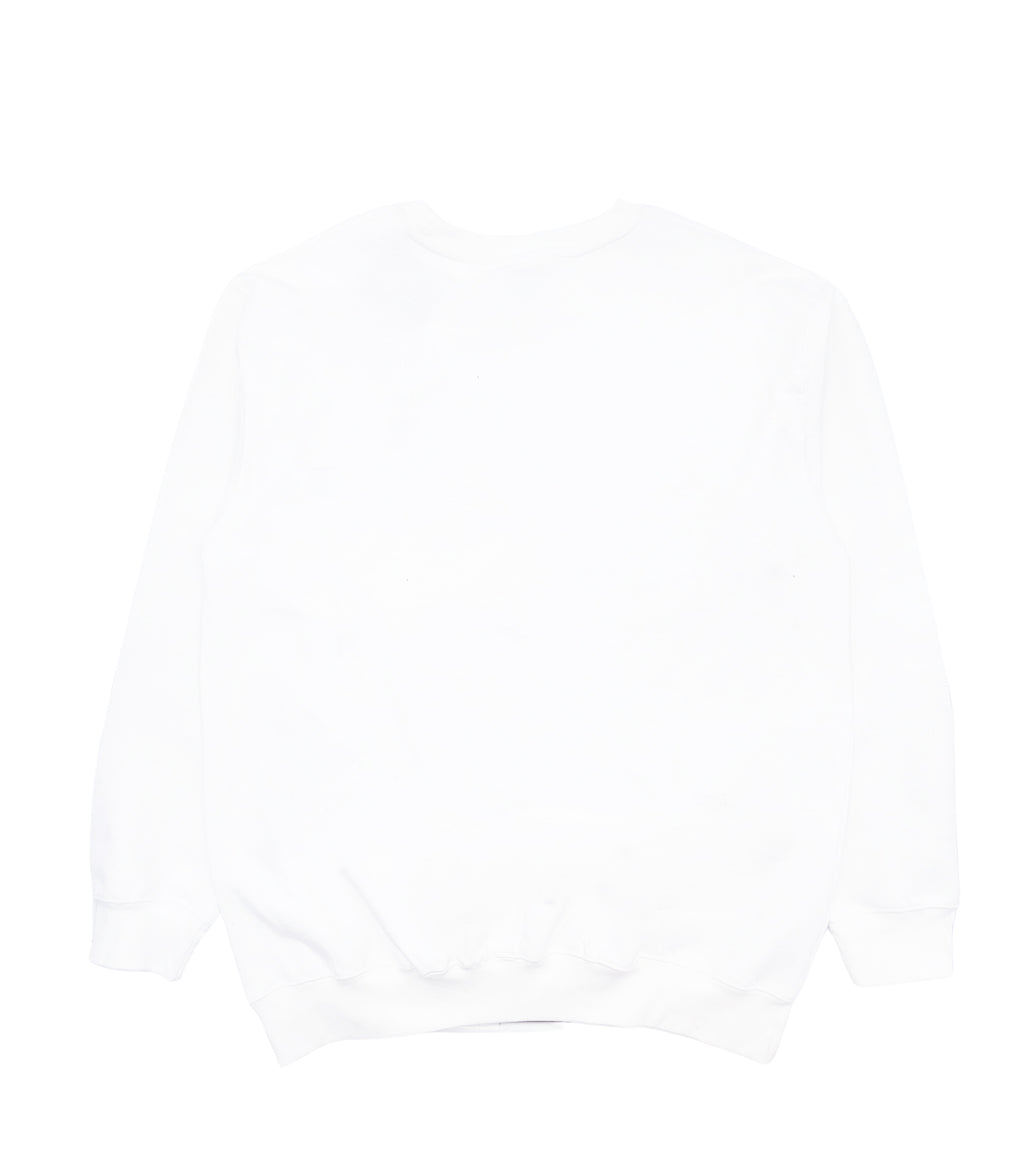 CHAMPION CORE LOGO WHITE CREWNECK (BIG&TALL)