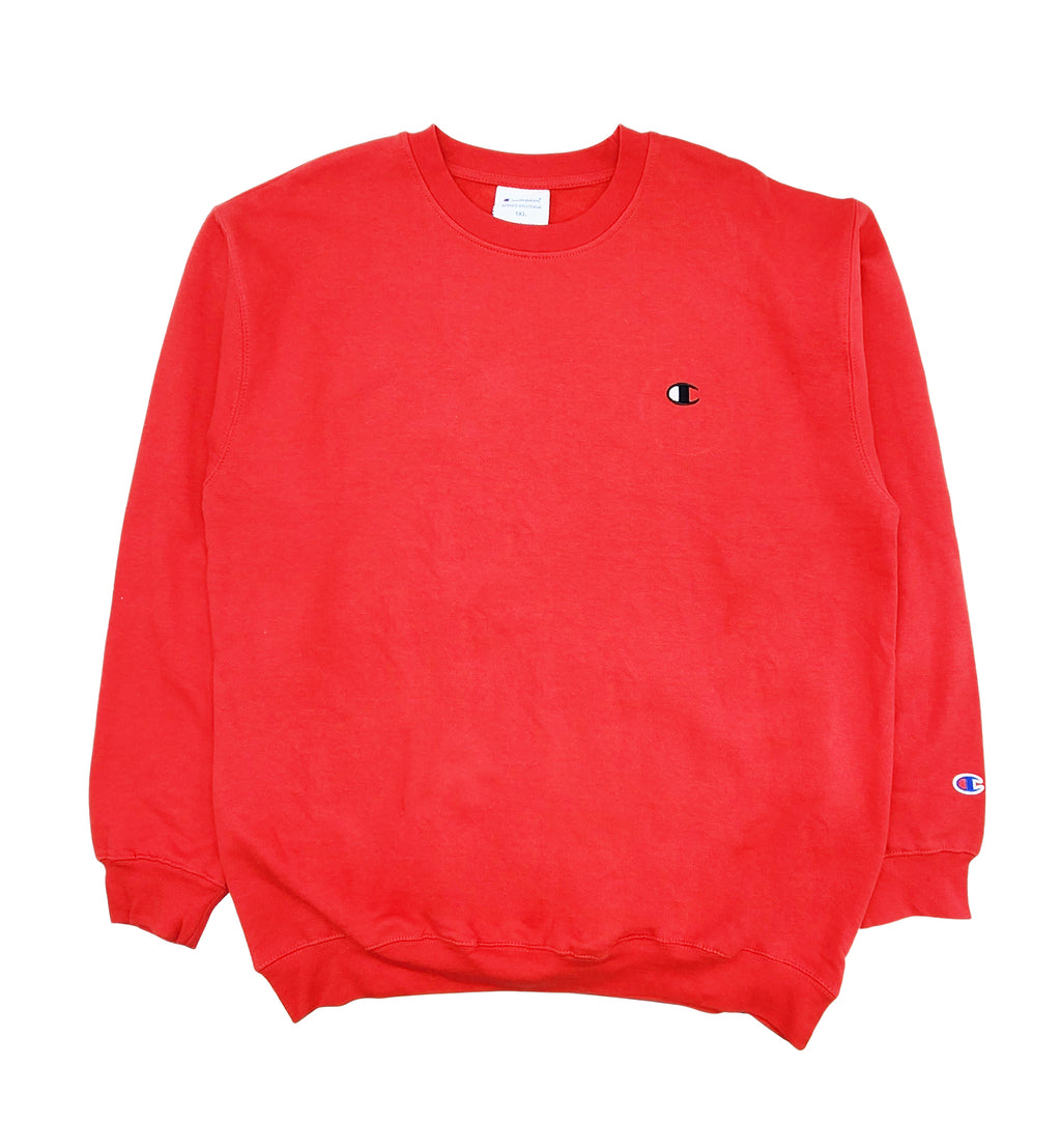 CHAMPION CORE LOGO RED CREWNECK (BIG&TALL)