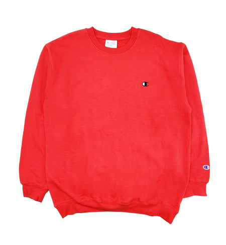 CHAMPION CORE LOGO RED CREWNECK (BIG&TALL)