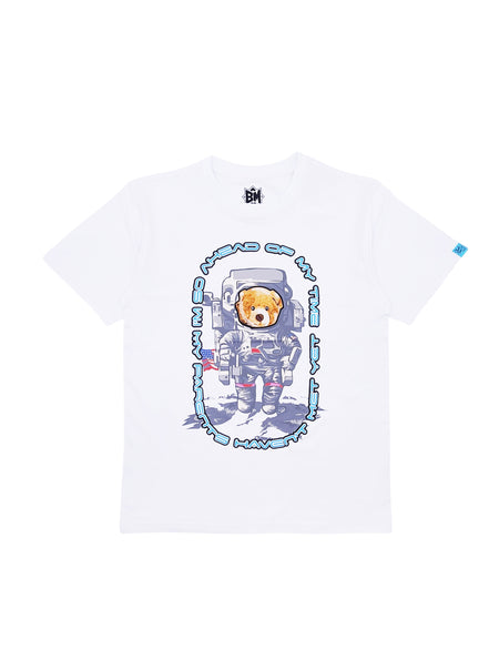 AHEAD OF MY TIME BEAR GRAPHIC T-SHIRT (WHITE)