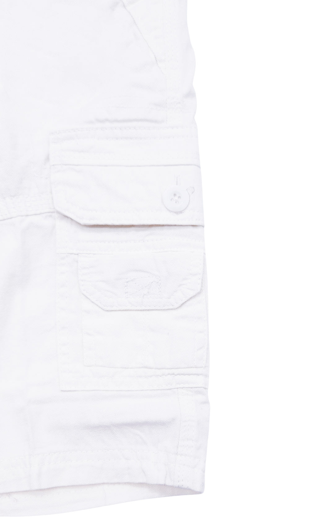 PLOREO MEN'S CARGO SHORTS WITH BELT (WHITE)