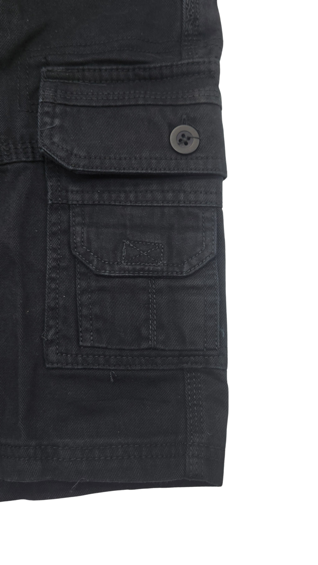 PLOREO MEN'S CARGO SHORTS WITH BELT (BLACK)