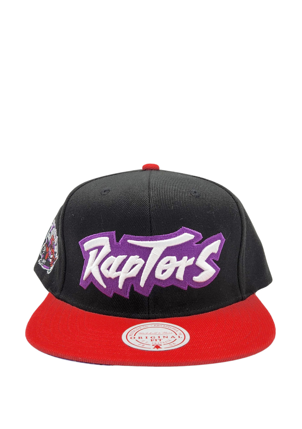 TORONTO RAPTORS HWC SATIN RELOAD SNAPBACK (BLACK & RED)