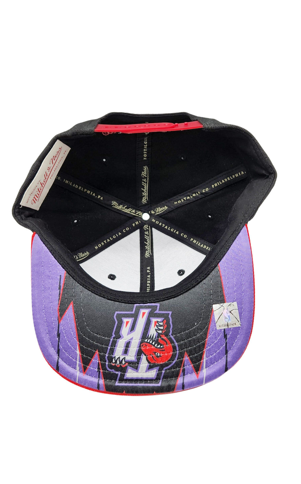 TORONTO RAPTORS HWC SATIN RELOAD SNAPBACK (BLACK & RED)