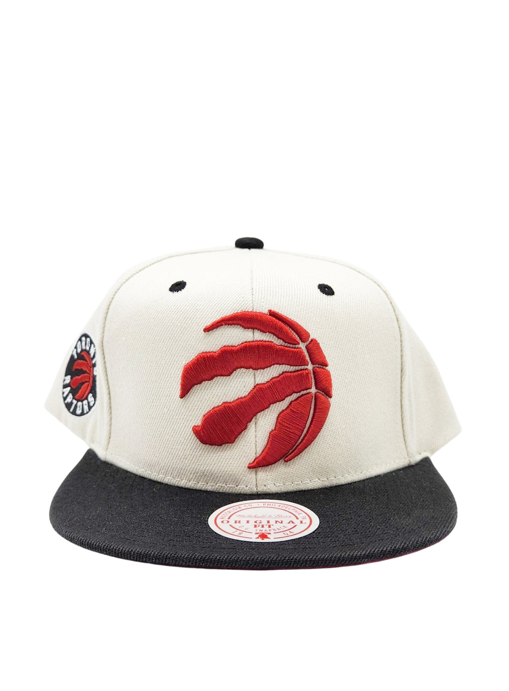 TORONTO RAPTORS NBA SAIL 2 TONE SNAPBACK (CREAM & BLACK)