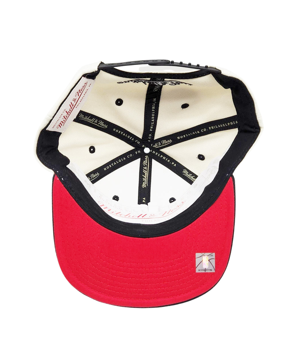 TORONTO RAPTORS NBA SAIL 2 TONE SNAPBACK (CREAM & BLACK)