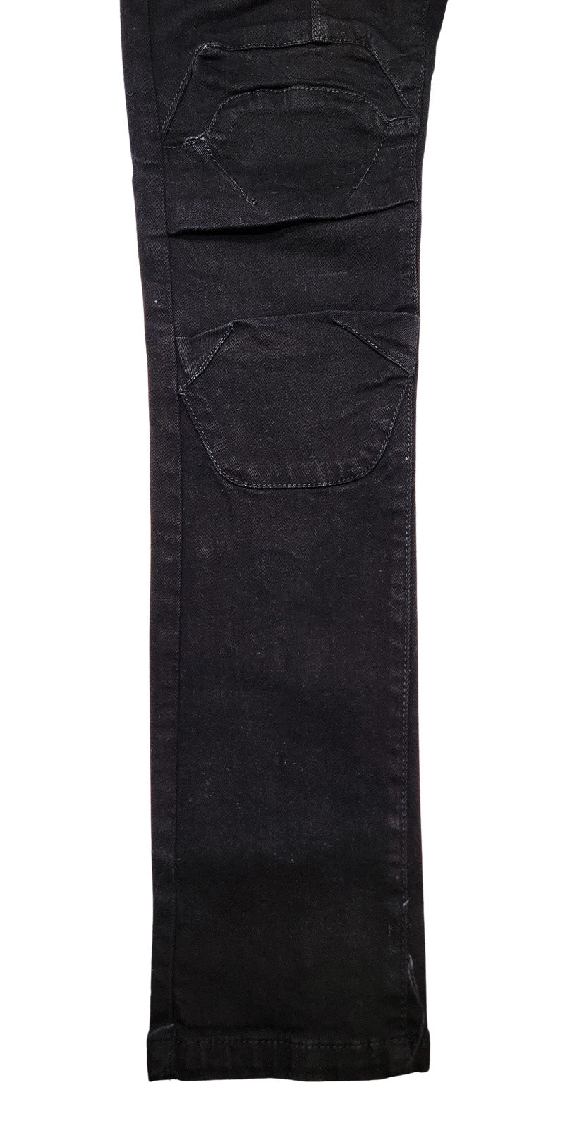 MEN'S COPPER RIVET SLIM FIT ENGINEERING DENIM JEANS (BLACK)