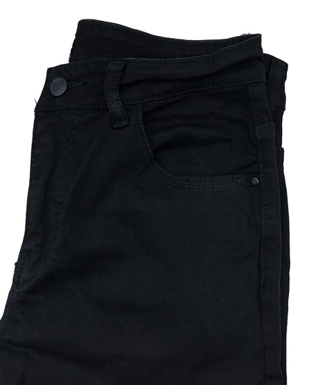 MEN'S BRONCO PREMIIUM COATED ALL BLACK JEANS