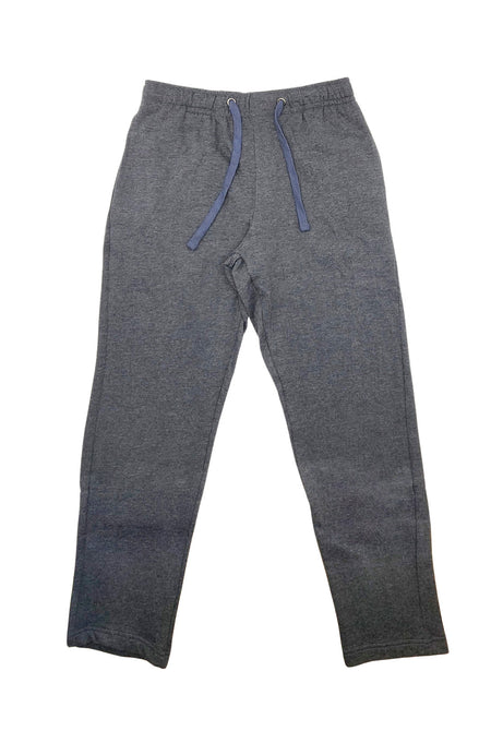 AGILE MEN'S OPEN BOTTOM FLEECE JOGGERS (CHARCOAL)