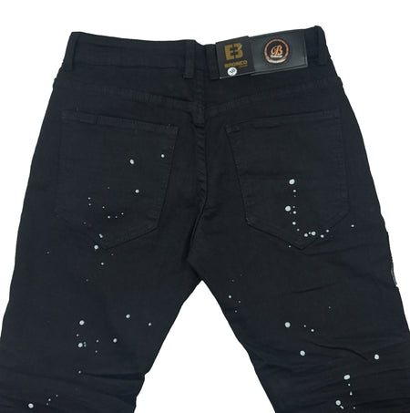 MEN'S BRONCO PAINTED BLACK JEANS