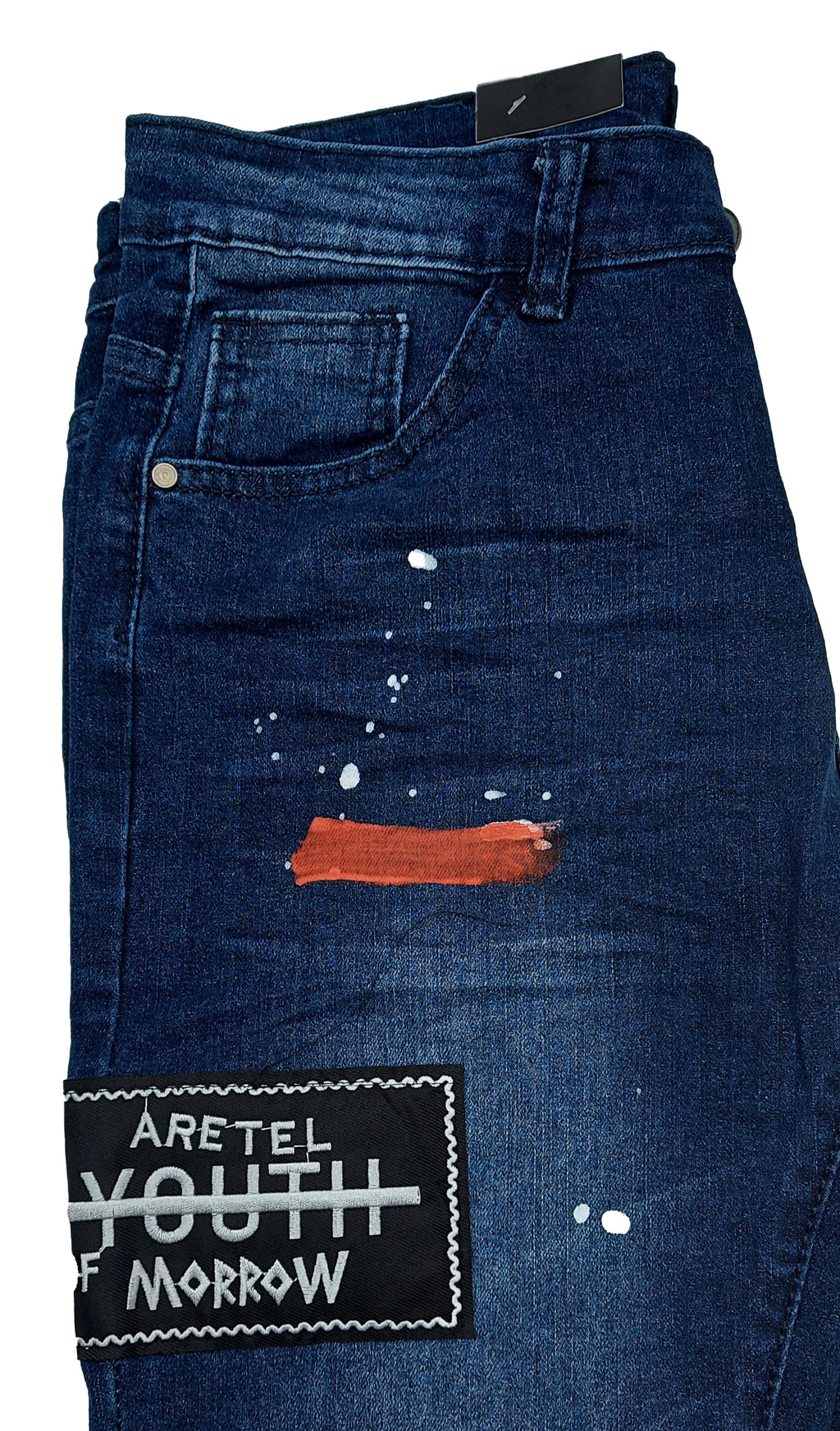 MEN'S BRONCO PAINTED BLUE JEANS