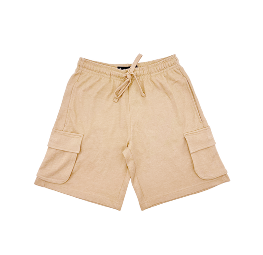 SWITCH MEN'S RELAXED FIT 3D POCKET T-SHIRT/SHORTS SET (KHAKI)