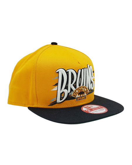 BOSTON BRUINS NEW ERA YELLOW/BLACK SNAPBACK HAT