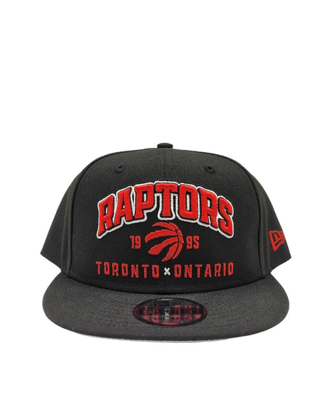 950 TORONTO RAPTORS RED ON BLACK SNAPBACK