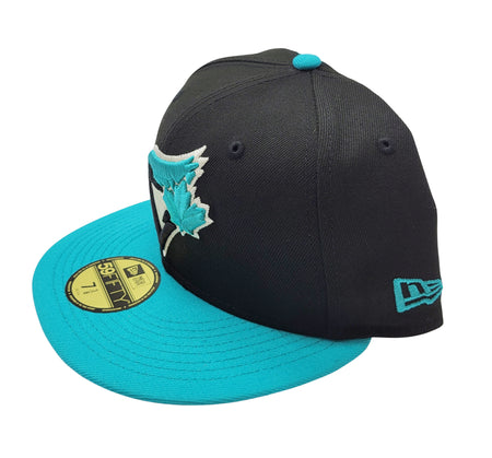 MEN'S 5950 TORONTO BLUEJAYS TEAL/BLACK FITTED HAT