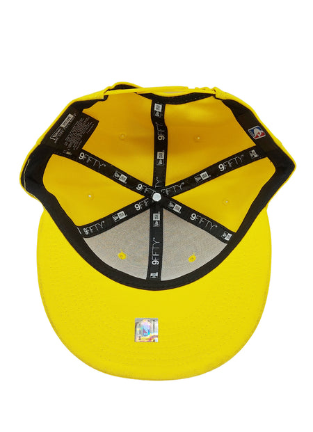 TORONTO RAPTORS NEW ERA YELLOW 9FIFTY SNAPBACK HAT