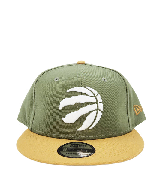 MEN'S 950 NEW ERA NBA TORONTO RAPTORS OLIVE/KHAKI SNAPBACK HAT