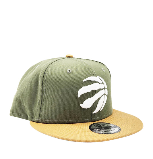 MEN'S 950 NEW ERA NBA TORONTO RAPTORS OLIVE/KHAKI SNAPBACK HAT