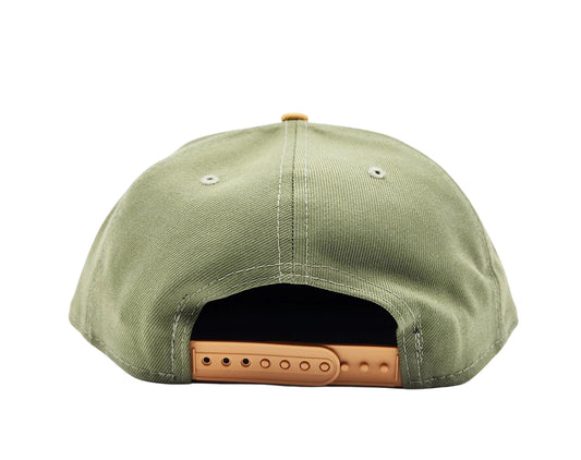 MEN'S 950 NEW ERA NBA TORONTO RAPTORS OLIVE/KHAKI SNAPBACK HAT