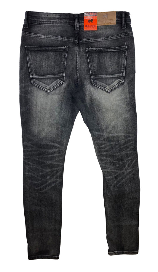 MENS ONE CULTURE DISTRESSED RIPPED JEANS