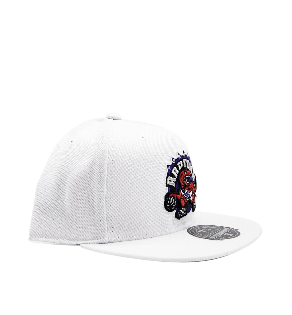 TORONTO RAPTORS DINO LOGO WHITE FITTED HAT