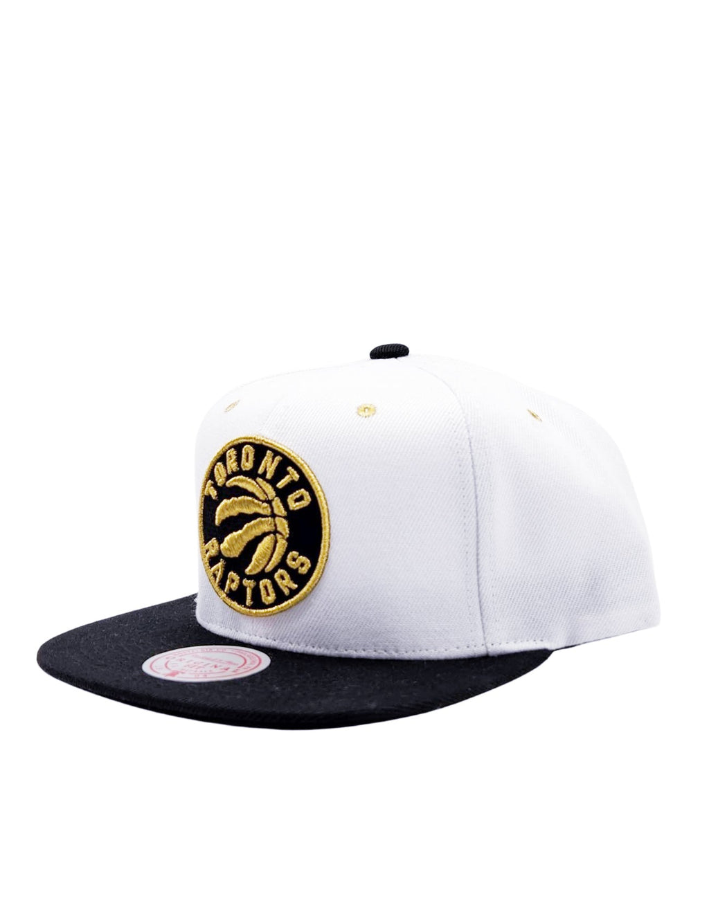 TORONTO RAPTORS GOLD POP SNAPBACK HAT (WHITE/BLACK/GOLD)