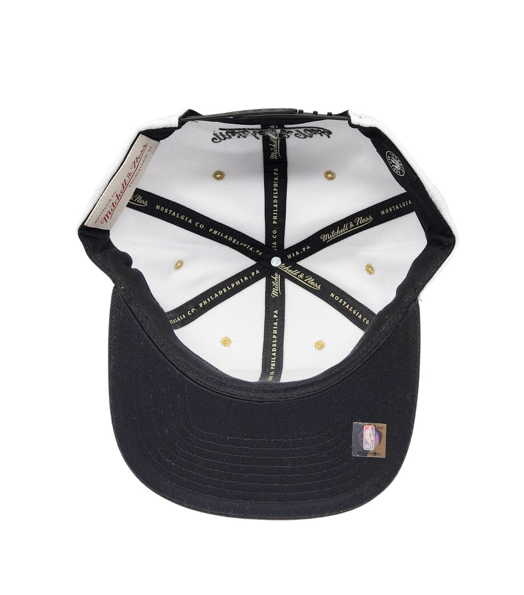 TORONTO RAPTORS GOLD POP SNAPBACK HAT (WHITE/BLACK/GOLD)