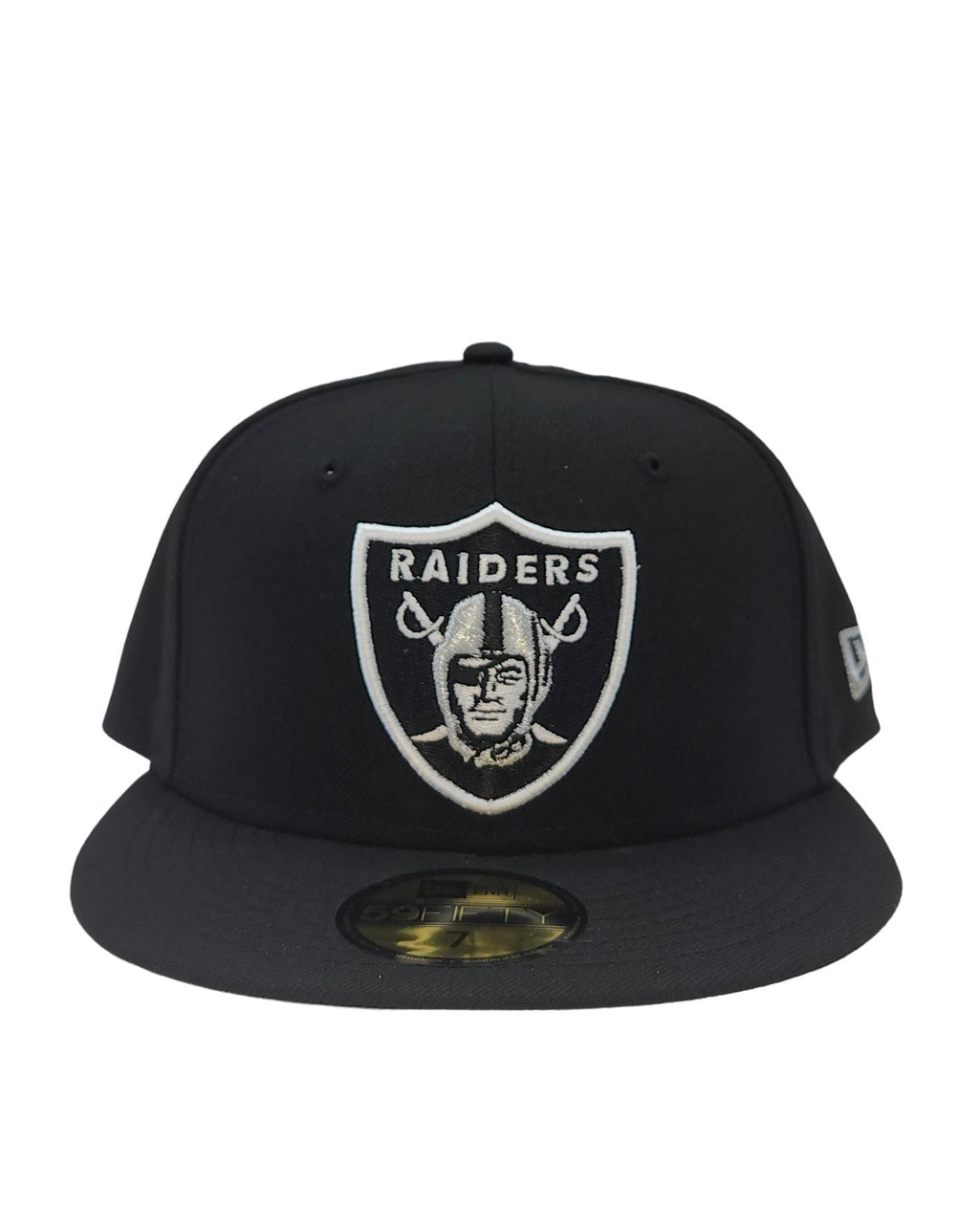 NEW ERA 59FIFTY LAS VEGAS RAIDERS BLACK/WHITE FITTED HAT