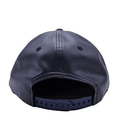 MEN'S 950 DALLAS COWBOYS ALL NAVY LEATHER SNAPBACK HAT