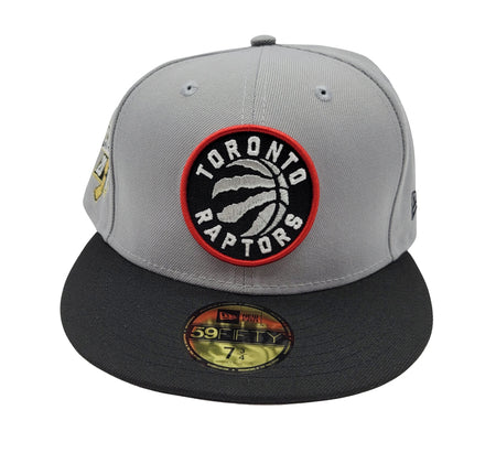 MEN'S 5950 TORONTO RAPTORS FITTED GREY/BLACK HAT