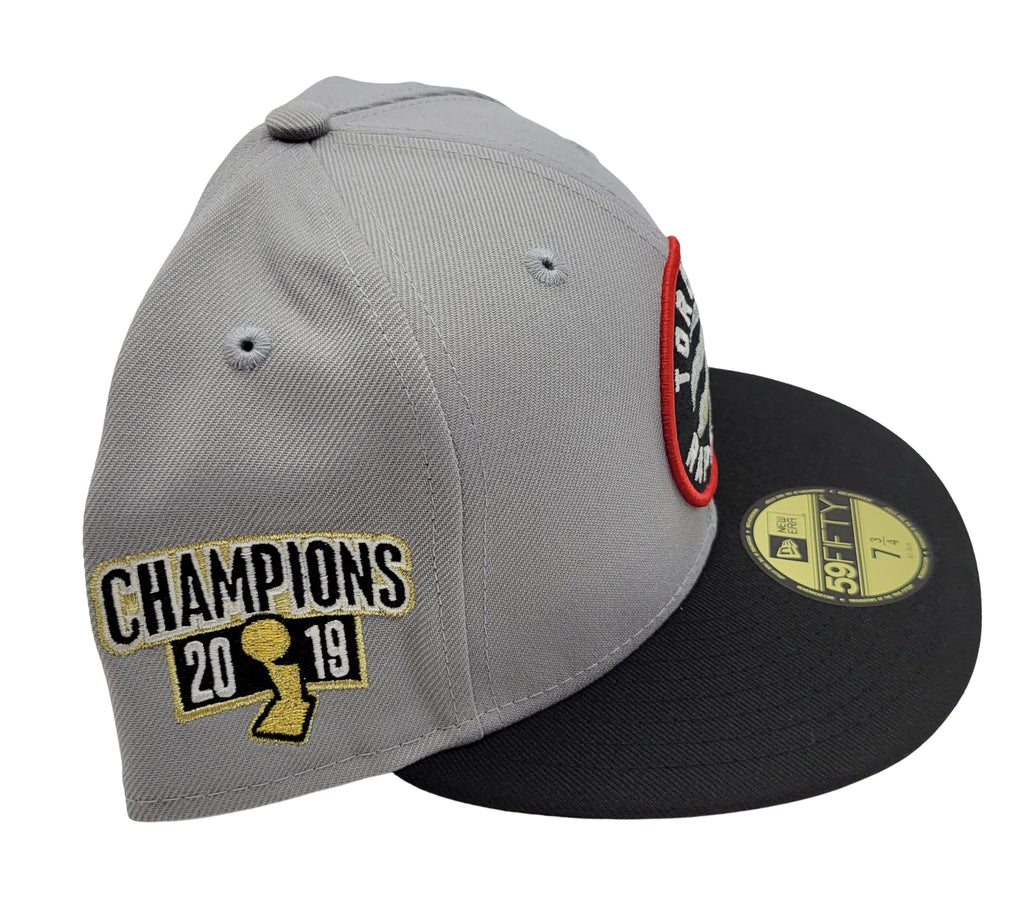 MEN'S 5950 TORONTO RAPTORS FITTED GREY/BLACK HAT