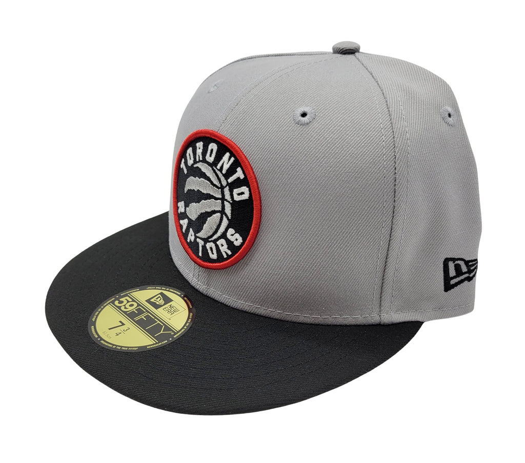 MEN'S 5950 TORONTO RAPTORS FITTED GREY/BLACK HAT