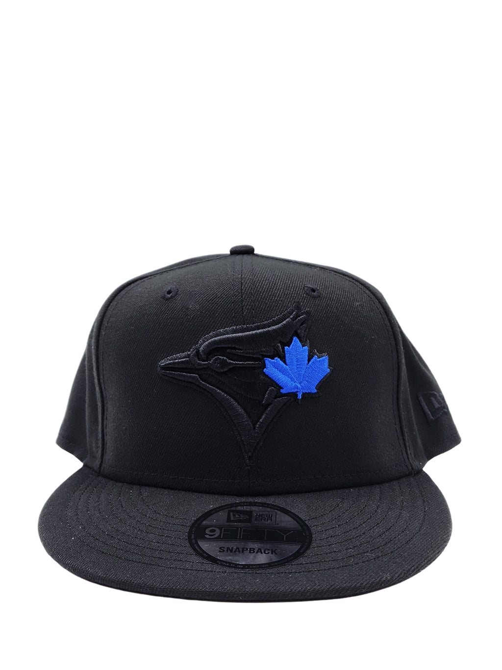 NEW ERA 9FIFTY TORONTO BLUE JAYS BLACK WITH BLUE LEAF SNAPBACK HAT