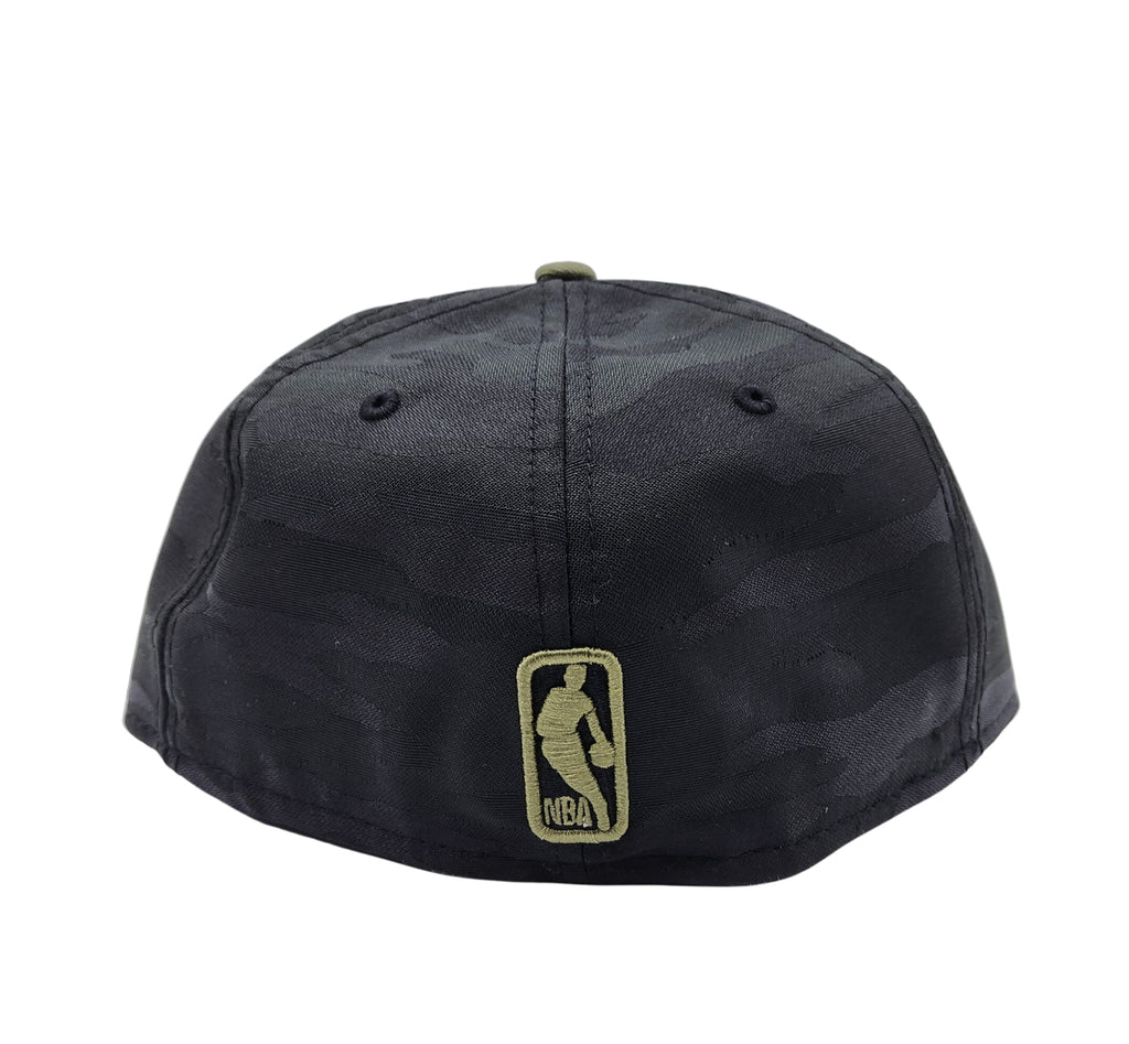 5950 NEW ERA NBA TORONTO RAPTORS BLACK/OLIVE CAMO FITTED HAT