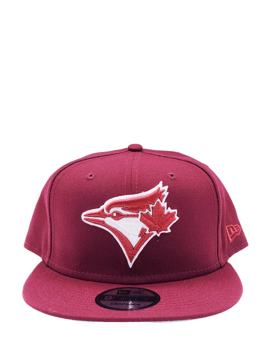 NEW ERA 9FIFTY TORONTO BLUE JAYS BURGUNDY SNAPBACK HAT