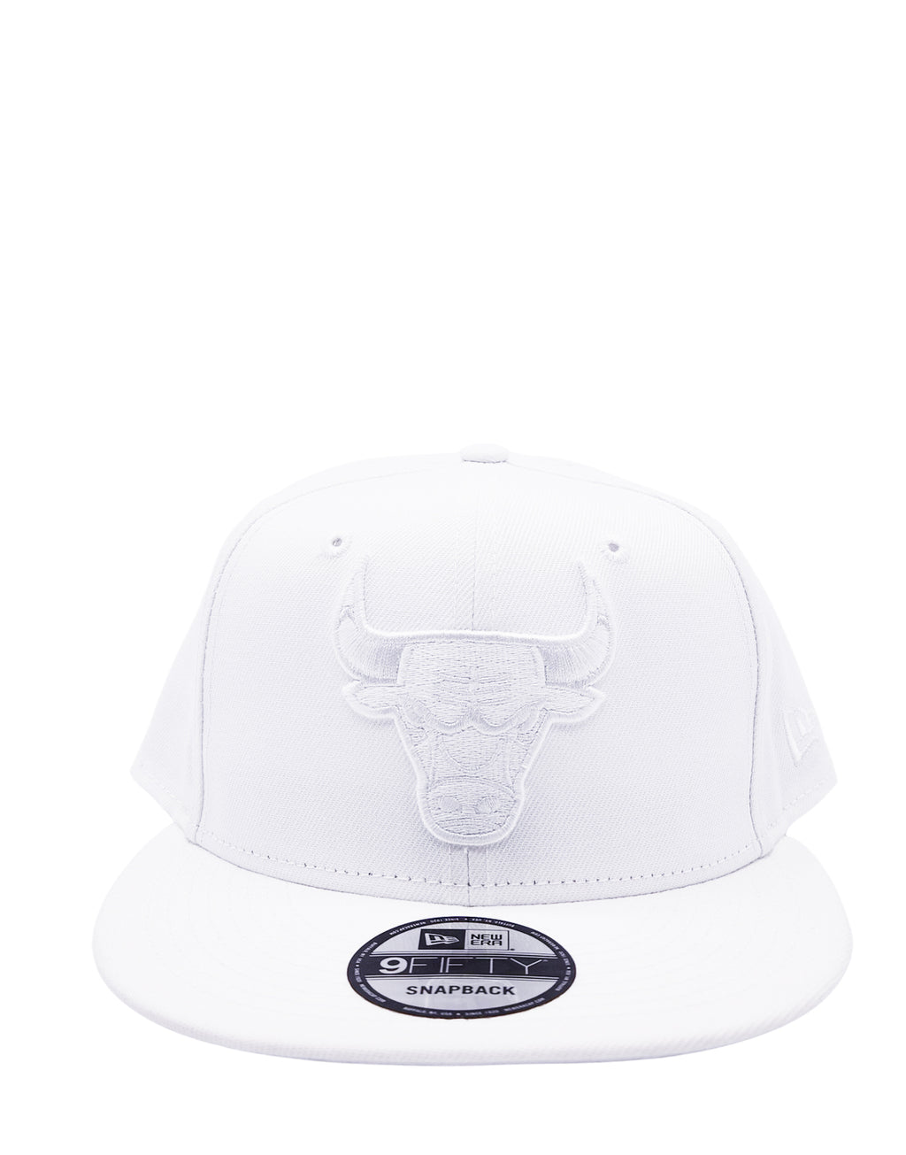 9FIFTY NEW ERA CHICAGO BULLS ALL WHITE SNAPBACK HAT