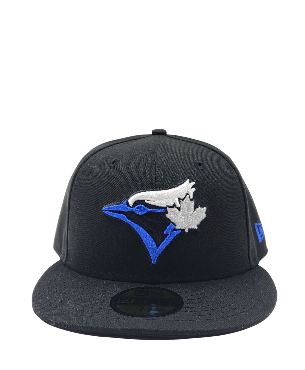 NEW ERA 59FIFTY TORONTO BLUE JAYS BLACK WITH BLUE LOGO FITTED HAT