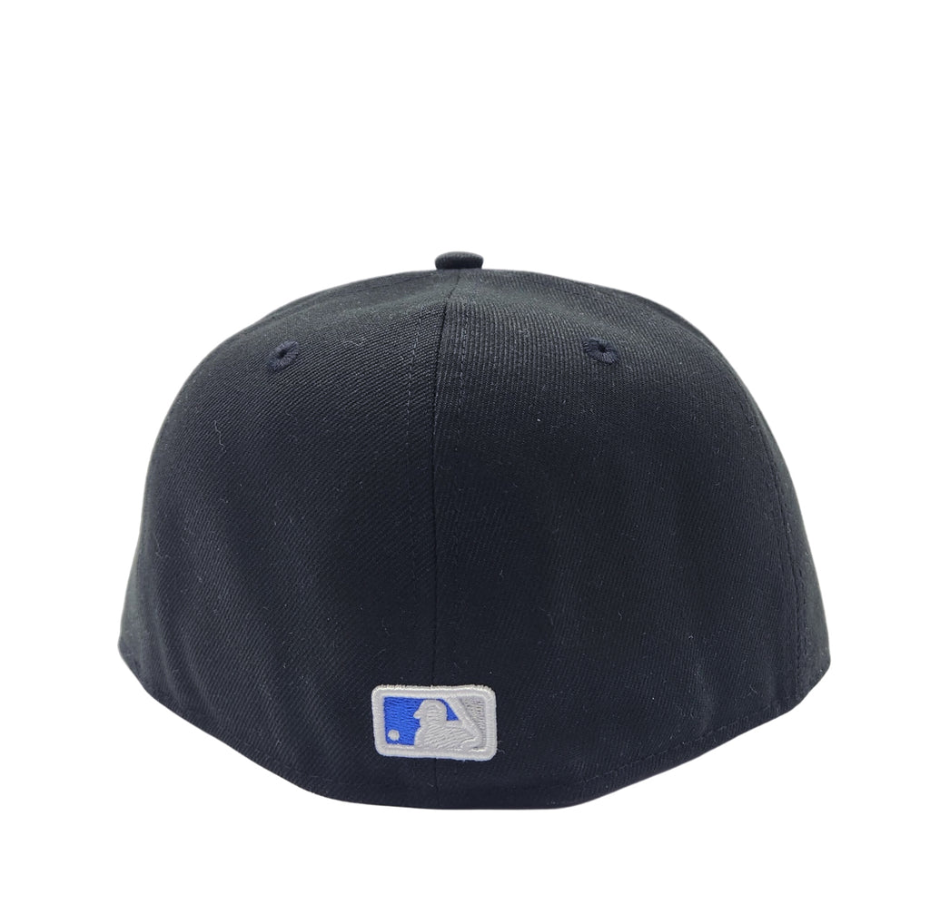 NEW ERA 59FIFTY TORONTO BLUE JAYS BLACK WITH BLUE LOGO FITTED HAT